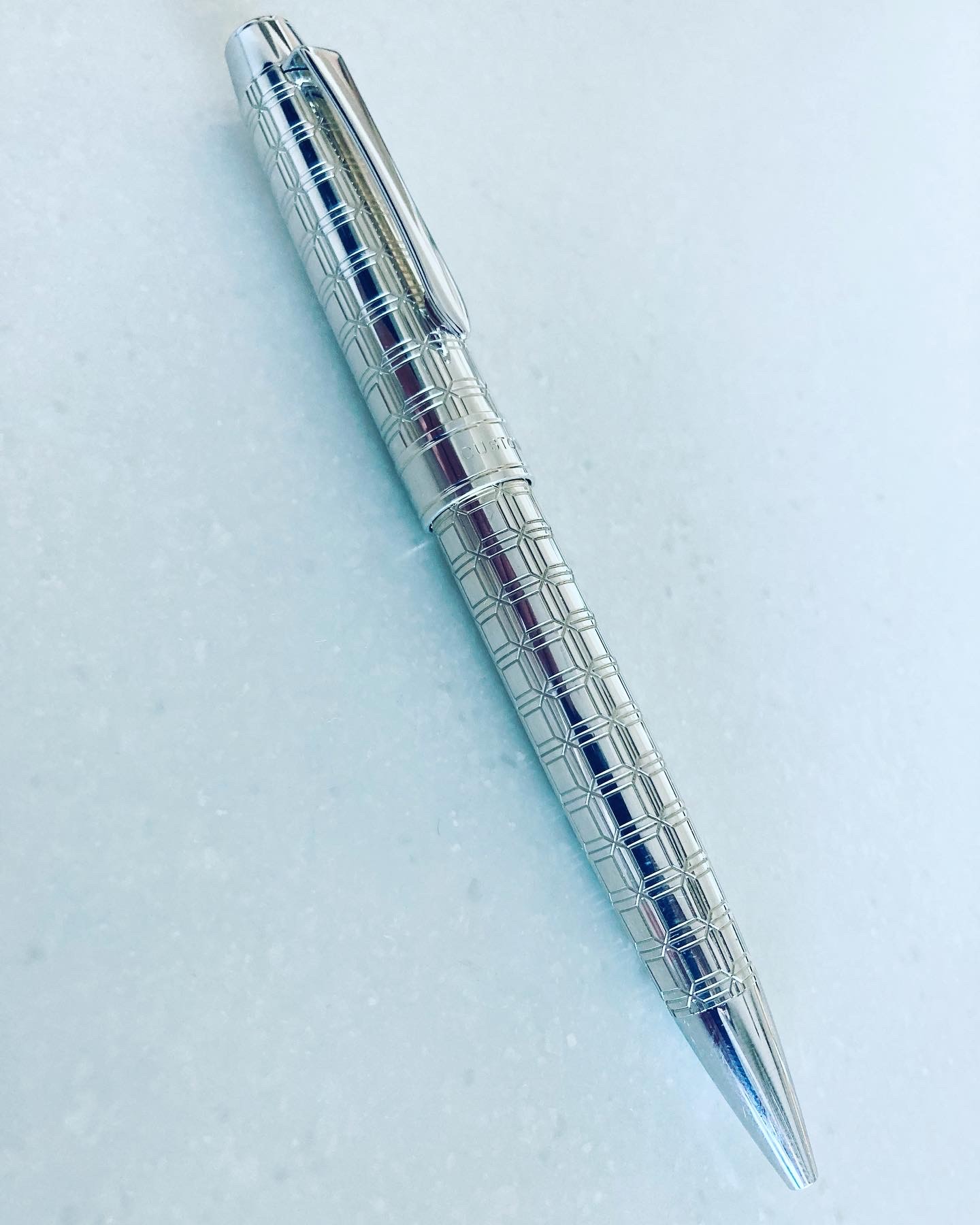 パイロット カスタム切子　ボールペン 格子